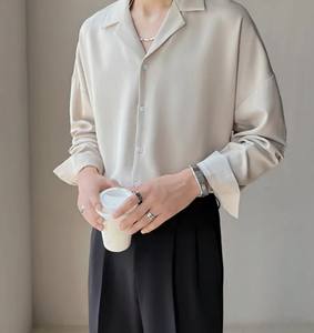 Camisas casuales para hombre Blusas personalizadas de algodón orgánico sostenible Antiarrugas 100% algodón Temporada de otoño - Product Image 6