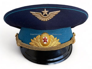 Casquette blanche uniforme de haute qualité avec insigne de lingot casquettes en gros Epeaked prix bon marché personnalisé à vendre - Product Image 5