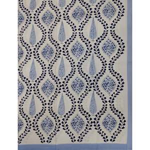 Parure de lit double en coton percale style classique avec taies d'oreiller 90x108, motif végétal, pour usage domestique, draps-housses, lot de 3 - Product Image 2