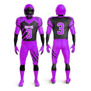 Uniformes de football américain unisexes de haute qualité respirants à manches courtes Tailles jeunes et grandes jusqu'à XL Ensembles de sport d'été - Product Image 5