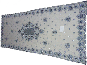 Lujosa decoración personalizada para el hogar, cubierta para mesa de comedor, mantel rectangular, tela de red, bordado, mantel de boda, superposiciones - Product Image 2