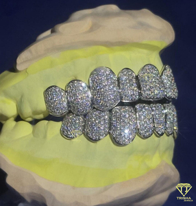 Design your grillz handcrafted Custom Fit grillz with exceptional craftsmanship Opal VVS Lab Grown Grillz quick Shipping - Product Image 2
