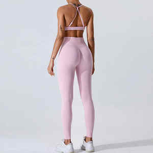 Mujeres Activewear Yoga Pantalones Gimnasio Entrenamiento Leggings Scrunch Butt Seamless Fitness Business LEGGING - Product Image 4