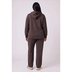 Ensemble de survêtement en coton double RMG, taille grande, couleur café - Product Image 4