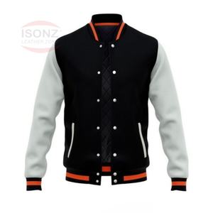Parche personalizado de manga larga Chenille bordado béisbol calle desgaste Letterman Varsity chaqueta para los hombres - Product Image 1