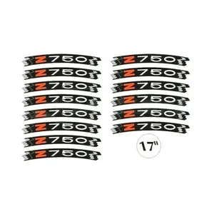 Strisce Fluorescenti Gialle per Cerchioni Moto Kawasaki Z750 Misura 17 Pollici - Product Image 2