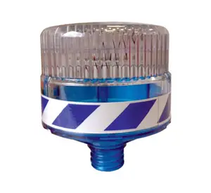 Solar Barricade Warning Flasher-Blue LED Barrier traffic cone flashing light traffic safety equipment 11821 FL M