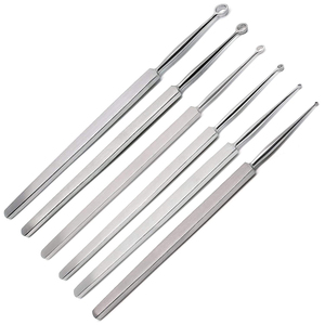 Juego de 6 uds. Cureta dérmica de zorro Dermatología quirúrgica médica Acero inoxidable mejor calidad de venta - Product Image 2