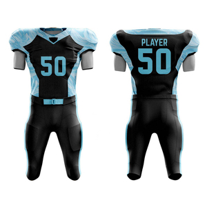 Vêtements de sport de conception de tendance supérieure Uniformes de football américain Uniformes de football américain en tissu de polyester imprimé par sublimation - Product Image 4