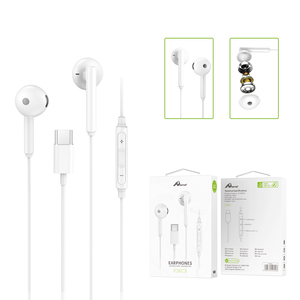Auriculares con conector tipo C con cable de 1m Auriculares TWS sin cancelación de ruido con control de volumen - Product Image 2