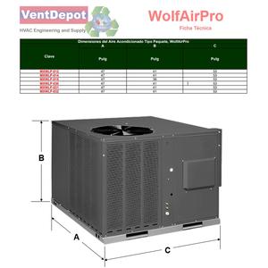 แพ็คเกจแอร์สำหรับร้านขายตอร์ติญ่า, MXWLP-031, 4 ตัน, 48000BTUs - Product Image 2