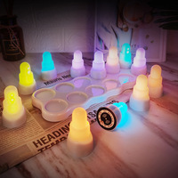 Lot de 12 bougies LED modernes à piles, RVB 13 couleurs, télécommande, sans flamme, pour la maison, les fêtes et les mariages