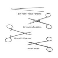 Kit de disección veterinaria para estudiantes quirúrgicos MEDZORA, juego de instrumentos quirúrgicos de acero inoxidable, herramientas de cirugía médica, 1 año