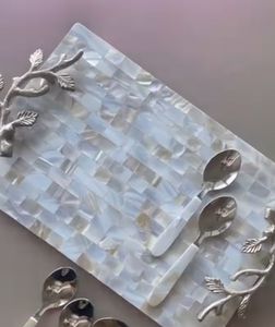 กล่องเครื่องประดับตกแต่งบ้านหรูหราทันสมัย งานแฮนด์เมด ปรับแต่งได้ ทำจากมุกแท้ ใช้ตกแต่งผนังอเนกประสงค์ - Product Image 5