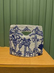 Bolsos de Mano de Algodón con Cuentas de Estilo Clásico al por Mayor, con Decoraciones de Diamantes, Patrones Coloridos, Opciones de Logotipo Personalizado para Fiestas - Product Image 3