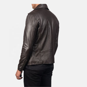 Vestes en cuir imperméables pour hommes de style urbain avec col montant et logo frontal, respirantes, pour l'hiver et la course - Product Image 5