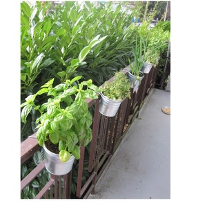 Pot de fleurs en métal support de pot de fleur de jardin panier de plantes de balcon monté sur support en pot à prix bon marché - Product Image 2