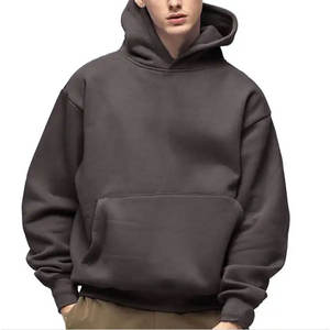 Custom <b>Men's</b> Solid <b>Hoodies</b> Polyester/Cotton Fleece Pullover Embossed for Spring Anti-Shrink Pocket <b>Short</b> <b>Sleeve</b> Design - Product Image 6