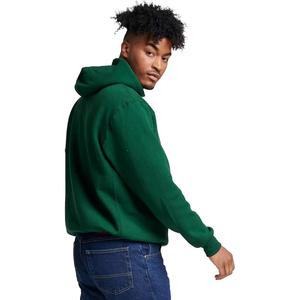 Sudadera con capucha de lana mezclada de algodón de talla grande para hombre, Jersey extragrande con logotipo bordado, sudadera básica con capucha - Product Image 2