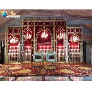 Gloriosos paneles de Metal para decoración de escenario, arcos de Metal para boda asiática - Product Image 1