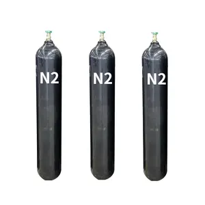 Enchimento de gás de nitrogênio eletrônico de alta pureza em cilindros de gás de 40l