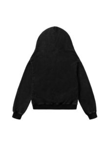 ซิปขึ้น OEM กราฟิก streetwear ซักเสื้อฮู้ด400GSM heavyweight ผู้ชาย S Cropped ผู้ผลิต DTG พิมพ์ hoodies ที่กำหนดเอง - Product Image 2