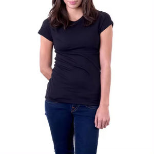 เสื้อยืดสตรีทแวร์สไตล์ลำลองถักระบายอากาศได้ดีสำหรับผู้หญิงเสื้อยืดสำหรับผู้หญิง - Product Image 4