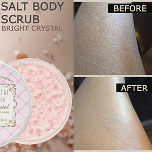 Luxury Bright Crystal Sea Salt <b>Body</b> <b>Scrub</b> Professional Spa Exfoliating <b>Body</b> Polish with Cocoa Butter Coconut Oil and Grapeseed - Product Image 3