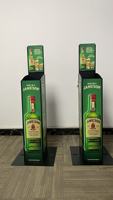 Présentoir de vin de distributeur pop-up de bouteilles de boissons à ressort pour les détaillants d'affichages de position de supermarché