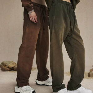 Pantalones Deportivos de Pierna Ancha Rectos Esenciales para el Invierno, Suaves, Forrados de Felpa de 350 g/m², con Logotipo Personalizado - Product Image 6