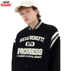 Polaire Baseball varsity Jacket multi Couleurs Polaire Coton Tissu Hommes Porter Varsity Jacket par ELEGANT SPORTS - Product Image 2