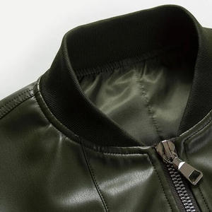 2022 nuevo diseño chaqueta de cuero para hombre de alta calidad con logotipo personalizado mangas completas estilo informal para el invierno precio barato - Product Image 5