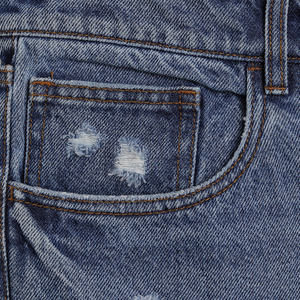 Shorts en jean décontractés pour hommes – 100 % coton, coupe ample, bleu clair et marque privée disponible - Product Image 5