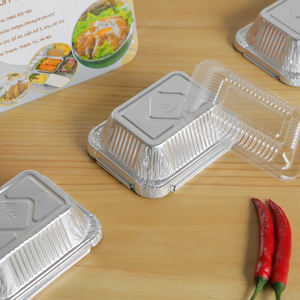 230ml recyclable personnalisé pour la restauration emballage cuisson plateau en aluminium avec couvercle boîtes à lunch conteneur alimentaire Offre Spéciale - Product Image 3