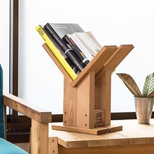 Sujetalibros de madera natural elegante ecológico Diseño clásico de alta demanda para bibliotecas de oficina en casa - Product Image 1