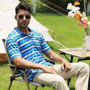 Hommes Performance Golf pour chemise séchage rapide léger respirant toile couleur unie vêtements de sport sport décontracté affaires décontracté - Product Image 6