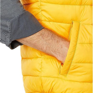 Dernière collection en gros de gilets matelassés légers à col à capuche et fermeture éclair, veste sans manches décontractée en polyester pour homme, service OEM - Product Image 3