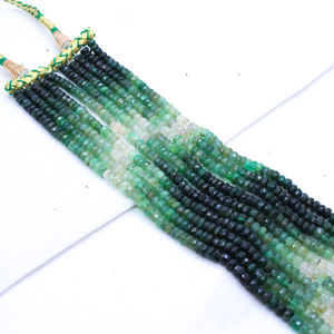 Collar de Piedras Preciosas Naturales de 5 Capas, Precio al por Mayor, Joyería, Collar de Esmeralda Facetada, Fabricante de Joyería Fina - Product Image 5