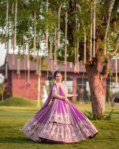 Launch New Heavy Embroidery Sequence Work Navratri Special Faux Georgette <b>Fabric</b> Lehenga Choli for <b>Indian</b> & Pakistani Clothing - Product Image 3