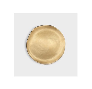 Servidor Ware Metal redondo plato para servir Color cobre boda debajo de los platos para restaurante y hoteles suministros hechos a mano - Product Image 6