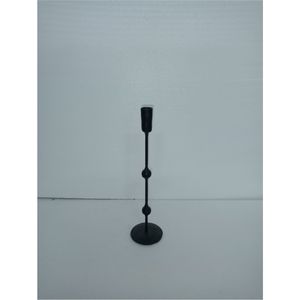 Vintage Brutalist <b>Black</b> Iron Candle Holder | 4-Light Handmade Metal <b>Candelabra</b> | Wholesale Decorative Wedding Taper Candlestick - Product Image 6