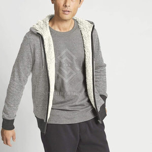 Sweat-shirts à capuche zippés décontractés d'hiver, design personnalisé, en polaire respirante de haute qualité et écologique pour hommes, avec couleurs sur mesure - Product Image 1
