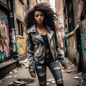 แจ็คเก็ตหนังฟอกกรดสำหรับผู้หญิงเสื้อโค้ทหนังสำหรับผู้หญิงเสื้อครอปมอเตอร์ไซค์แบบปรับแต่งได้เสื้อแจ็คเก็ตหนังฟอกสไตล์วินเทจ - Product Image 2