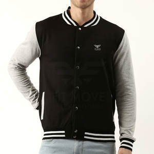 Dernière conception de haute qualité hommes Letterman veste respirant surdimensionné laine tissu à capuche col XL taille pour l'hiver - Product Image 1