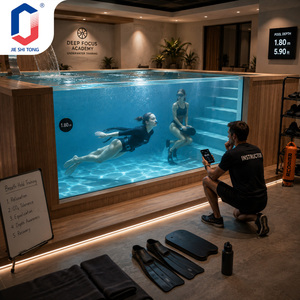Large Deep Swimming <b>Pool</b> Fiberglass Diving Training <b>Pool</b> with Transparent Acrylic Window <b>pool</b> - Product Image 1