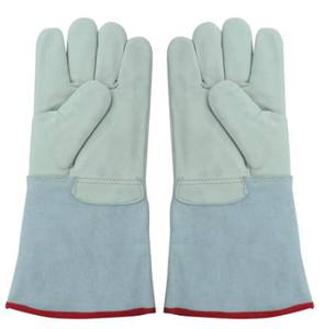 Gants de protection en cuir de vachette anti-coupures à épaules fendues Gant de soudage résistant aux intempéries avec doublure en coton Handpalm - Product Image 1
