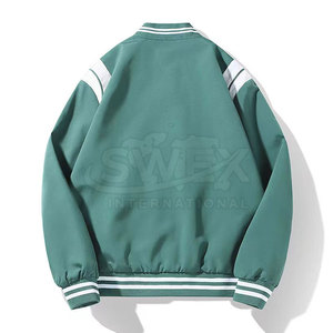 Precio bajo Ropa al aire libre Cremallera Letterman Chaqueta de invierno para hombres Ropa de moda Logotipo personalizado Cremallera Letterman Chaqueta de invierno - Product Image 2