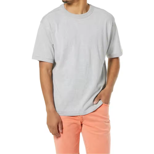 เสื้อยืดคุณภาพสูง 300gsm ทรงครอป ผ้าฝ้าย 100% สไตล์สตรีทแวร์ ทรงโอเวอร์ไซส์ ทรงบ็อกซี่  เสื้อยืดเปล่า รับสกรีนโลโก้ เสื้อยืดผู้ชาย - Product Image 3