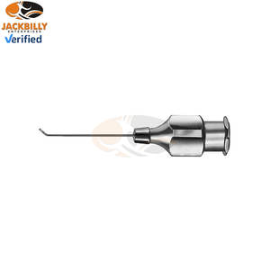 เข็มฉีดยาสแตนเลสแบบ Knolle สำหรับการล้างโพรงตาหน้า ขนาด 25 เกจ อุปกรณ์ฉีดล้างตาสำหรับการผ่าตัดกระจกตาแบบละเอียด - Product Image 2