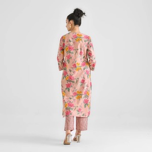 Thiết Kế In Rayon Kurta Set Ấn Độ Wedding Mặc Dresses Đối Với Phụ Nữ Với Salwar Tất Cả Các Dịp Phù Hợp Dành Cho Người Lớn Kích Thước Nhóm - Product Image 6